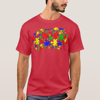 T-shirt Funny Guinéen cochon Puzzle Animaux Autisme amoure