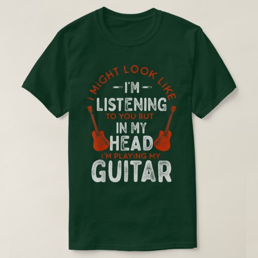T-shirt Funny Guitar (Design devant)