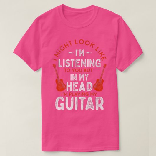 T-shirt Funny Guitar (Design devant)