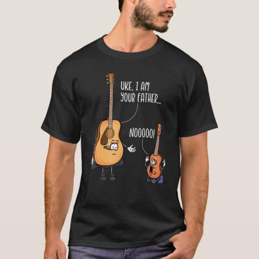 T-shirt Funny Guitar Tshirt, Ukelele Shirt, Uke I Am Your (Devant)