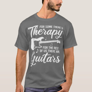 T-shirt Funny Guitare Musique Thérapie Basse Guitariste Vi