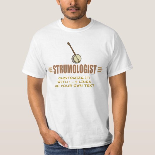 T-shirt Funny Guitariste (Devant)