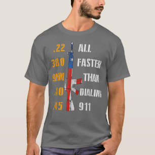 T-shirt Funny Gun Rifle USA Humour offensif Patriotique