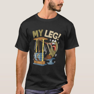 T-shirt Funny Gym Cartoon | My Leg T‑shirt Design