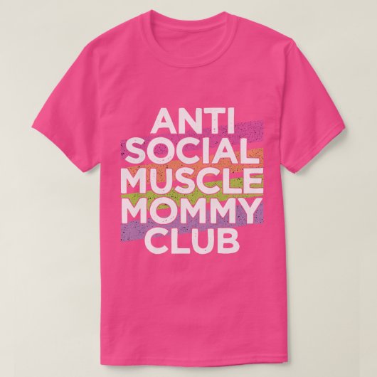 T-shirt Funny Gym Pompe Poids Anti-Muscle Social Mo (Design devant)