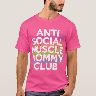 T-shirt Funny Gym Pompe Poids Anti-Muscle Social Mo