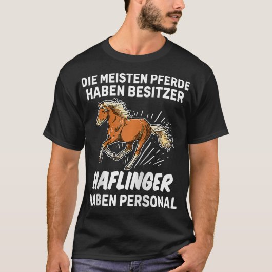 T-shirt Funny Haflinger Personal Rider Cadeau Cheval (Devant)