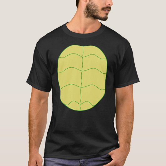 T-shirt Funny Halloween Animal Belly Turtle Shell Costume  (Devant)