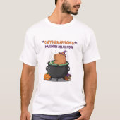T-shirt Funny Halloween Capybara "Maximum Relax Mode" (Devant)