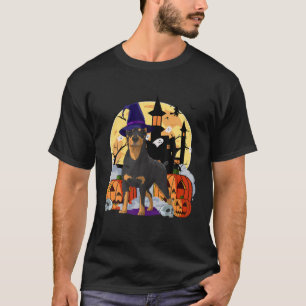 T-shirt Funny Halloween Corgi sorcier Citrouille de chauve