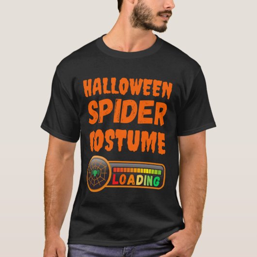T-shirt Funny Halloween Costume Loading Spider Mom Dad Boy (Devant)