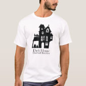 T-shirt Funny Halloween Dark House Dead and Breakfast (Devant)