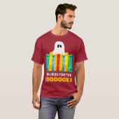 T-shirt Funny Halloween Enseignant Ghost Livres Lecture (Devant entier)
