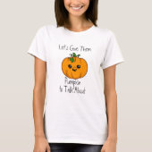 T-shirt Funny Halloween Flirty Citrouille (Devant)