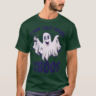T-shirt Funny Halloween Ghost dit que je suis juste ici po