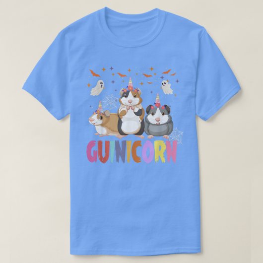 T-shirt Funny Halloween Guinea Pig Guinicorn  (Design devant)