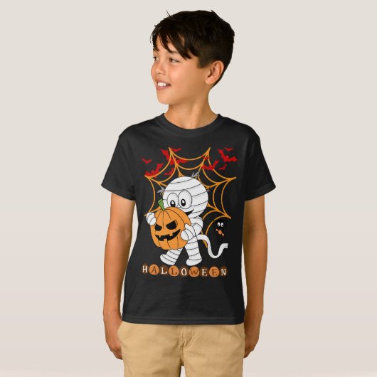 T-shirt Funny Halloween kids (Devant entier)