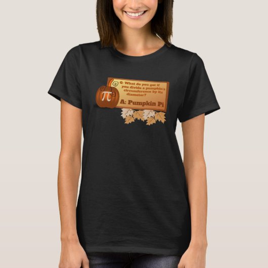 T-shirt Funny Halloween Math Teacher Problem Pumpkin Pi (Devant)