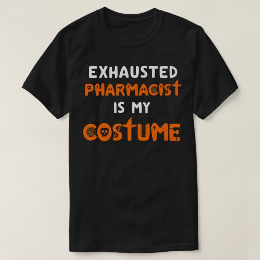 T-shirt Funny Halloween Pharmacy Team Humor Pharmacist Cos (Design devant)