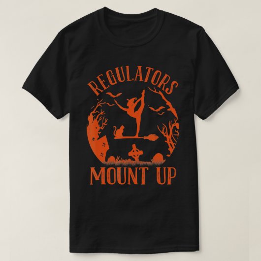 T-shirt Funny Halloween sorcière, Régulateur Monter (17) (Design devant)