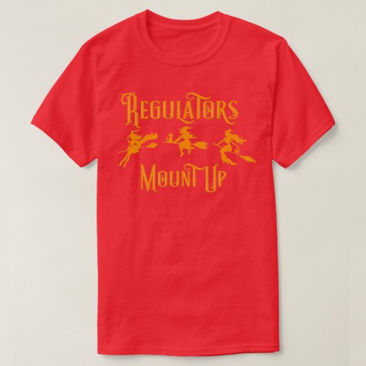 T-shirt Funny Halloween Sorcière régulateur Monter (3) (Design devant)