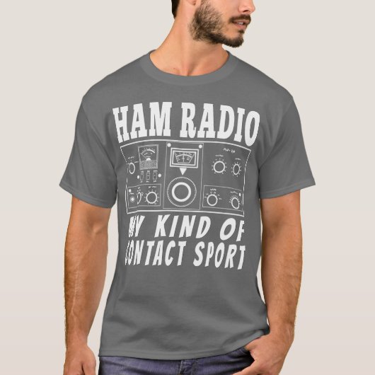 T-shirt Funny Ham Radio-Active Operator Cadeaux Contact (Devant)