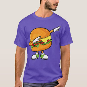 T-shirt Funny Hamburger Art Hommes Femmes Cheeseburger Bur