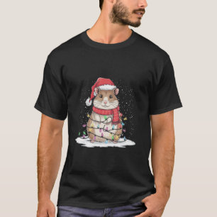 T-shirt Funny Hamster Arbre de Noël Hamster Arbre de Noël
