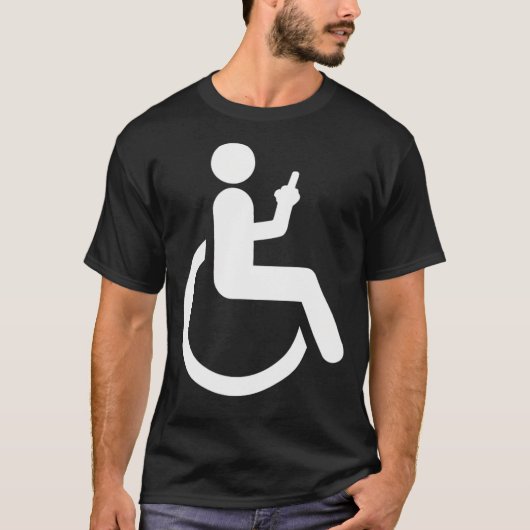 T-shirt Funny Handicap Handicap Handicap Handicap Ampu Hum (Devant)