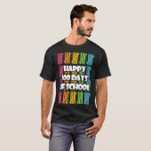T-shirt Funny Happy 100 Days Of School Apparel, Hash Marks (Devant entier)