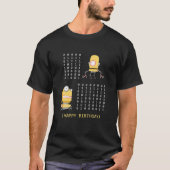 T-shirt Funny Happy Birthday Binary Code Programmer develo (Devant)