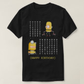 T-shirt Funny Happy Birthday Binary Code Programmer develo (Design devant)