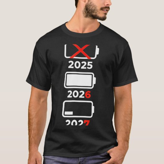 T-shirt Funny Happy New Year 2026 2027 67 Meme Six Seven  (Devant)