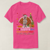 T-shirt Funny Happy Standard Poodle Dog HelloThanksMas (Design devant)