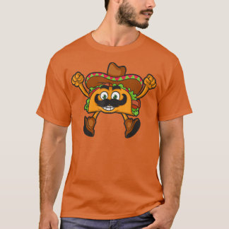 T-shirt Funny Happy Taco Meican Sombrero
