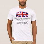 T-shirt Funny Hatton Garden Heist - Fier D'Être Britanniqu<br><div class="desc">Just Fun series : Le texte décrit comment 7 arrestations ont été effectuées à Hatten Garden Heist, Londres. Le plus jeune homme arrêté avait 48 ans, dont deux avaient 76 ans ! Et l'entrée a été faite en descendant un arbre de sauvetage ! ! Le texte se termine par "Ça...</div>