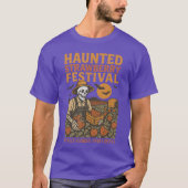 T-shirt Funny Haunted Strawberry Festival Summerween Skele (Devant)