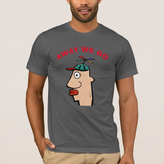 T-shirt Funny Head Travel texte d'édition, (Devant)