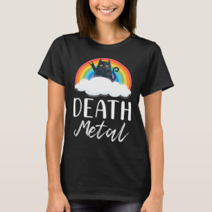 T-shirt Funny Heavy Death Metal Chat Rainbow Rock Music
