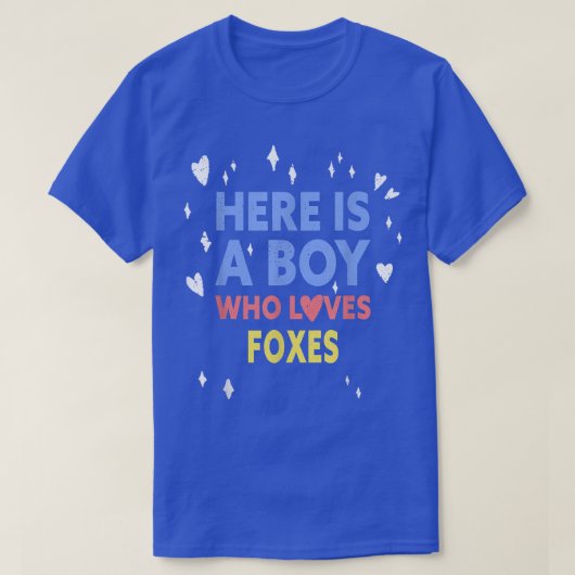 T-shirt Funny Here Is A Boy Who Loves Foes  (Design devant)