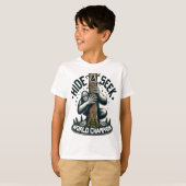 T-shirt Funny Hide & Seek Champion du Monde Bigfoot T-Shir (Devant entier)