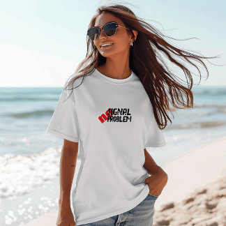 T-shirt Funny Hiking Shirt No Signal No Problem red