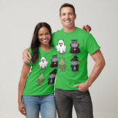 T-shirt Funny Hippo Spooky Ghost Boo Horror Pumpkin Hippo  (Unisexe)