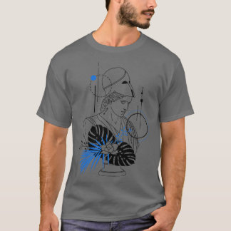 T-shirt Funny Hipster Déesse grecque Athena Roman Dieu Min