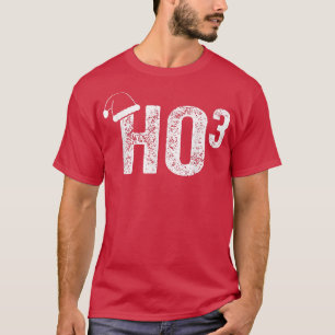 T-shirt Funny Ho Ho Ho HO3 Math Teacher Santa Hat Christma