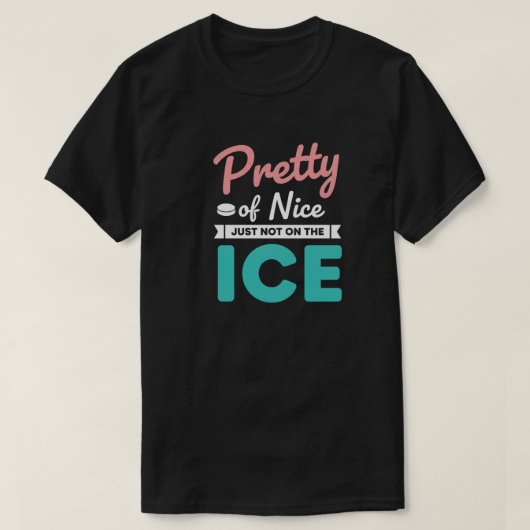 T-shirt Funny Hockey Quote (Design devant)