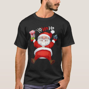 T-shirt Funny HOHOHO Santa Claus Merry Christmas Eve Gift