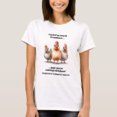 T-shirt Funny Homeschool poulet (Devant)