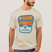 T-shirt Funny Hoppers Pond Rules Crew Beaverton Crew Big (Devant)
