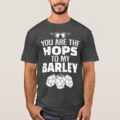 T-shirt Funny Hops Barley Beer IPA Craft Brasserie (Devant)